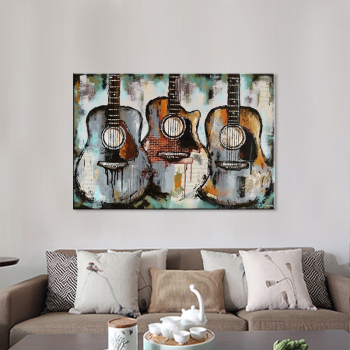 Hand painted oil painting abstract three-dimensional hanging painting porch living room background wall decorative painting